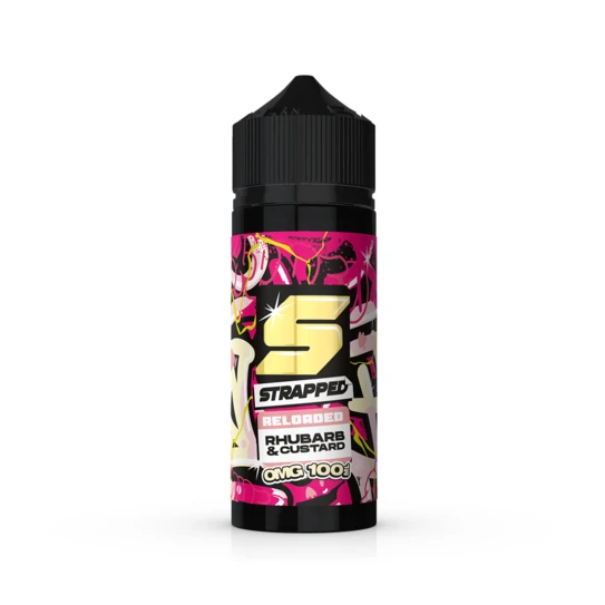 Strapped Reloaded - Rhubarb & Custard Shortfill E-Liquid (100ml)