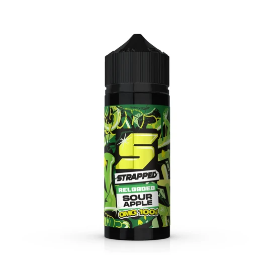 Strapped Reloaded - Sour Apple Shortfill E-Liquid (100ml)