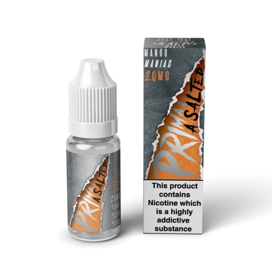 Primal Asalted - Mango Maniac 10ml Nic Salt E-Liquid - Image 2