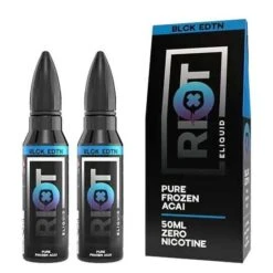 Riot Squad Black Edition - Pure Frozen Acai Shortfill E-Liquid (100ml)