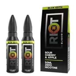 Riot Squad Black Edition - Sour Cherry Apple Shortfill E-Liquid (100ml)